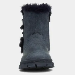 Lexi Girls Navy Faux Fur Boot*Walkright Online