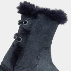 Lexi Girls Navy Faux Fur Boot*Walkright Online