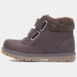 Lincoln Boys Brown Easy Fasten Boot*Walkright Best