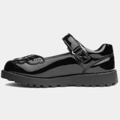 Lori Girls Patent School Shoe*Walkright Discount