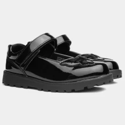 Lori Girls Patent School Shoe*Walkright Discount