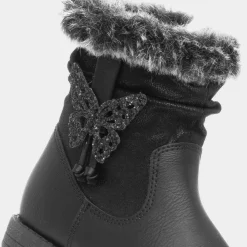 Lorna Girls Black Butterfly Boot*Walkright Outlet