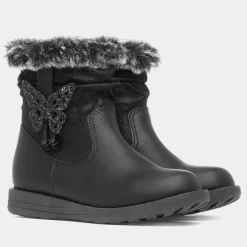 Lorna Girls Black Butterfly Boot*Walkright Outlet