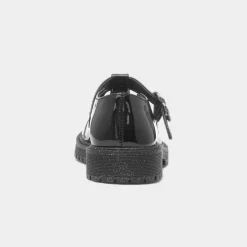 Lottie Girls Black Patent School Shoe*Walkright Clearance