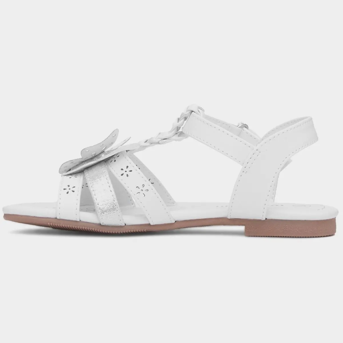 Lucia Girls White Butterfly Sandal*Walkright Online