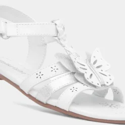 Lucia Girls White Butterfly Sandal*Walkright Online
