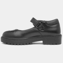 Lucille Girls Black Heart Shoe*Walkright Sale