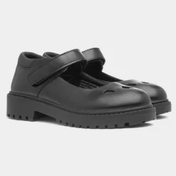 Lucille Girls Black Heart Shoe*Walkright Sale