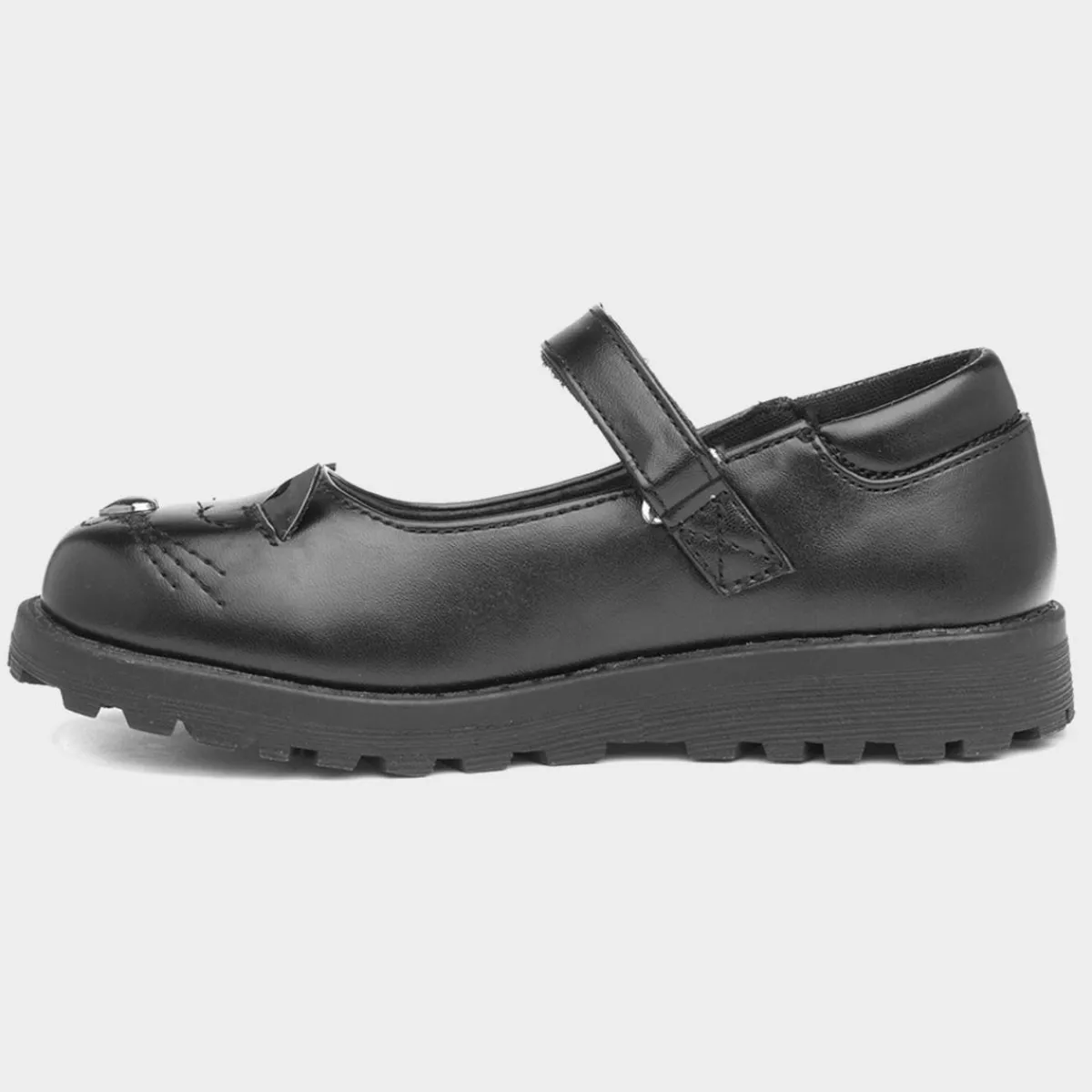 Lucy Girls Cat Face School Shoe*Walkright Fashion