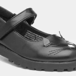 Lucy Girls Cat Face School Shoe*Walkright Fashion