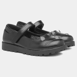 Lucy Girls Cat Face School Shoe*Walkright Fashion