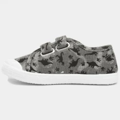 Lyle Boys Grey Dinosaur Canvas*Walkright Hot