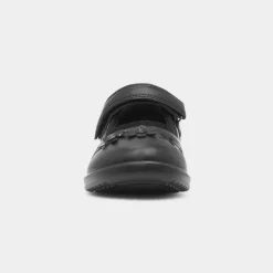 Olive Girls Black School Shoe*Walkright Sale