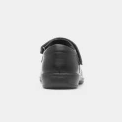 Olive Girls Black School Shoe*Walkright Sale