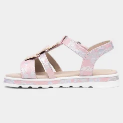 Rosalie Girls Pink Iridescent Sandal*Walkright Best