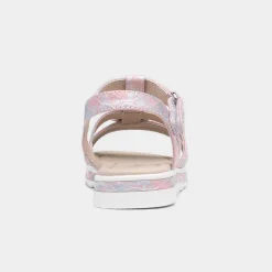 Rosalie Girls Pink Iridescent Sandal*Walkright Best