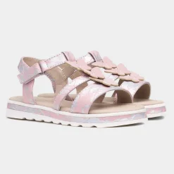 Rosalie Girls Pink Iridescent Sandal*Walkright Best