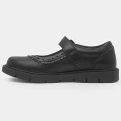 Severn Girls Black School Shoe*Walkright Sale