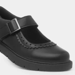 Severn Girls Black School Shoe*Walkright Sale