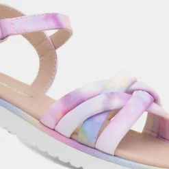 Ulrika Girls Multi Marble Flat Sandal*Walkright Online