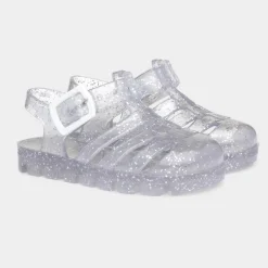 Weymouth Kids Clear Glitter Jelly Sandal*Walkright Hot