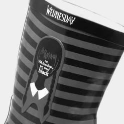 Kids Black & Grey Striped Welly*Wednesday New