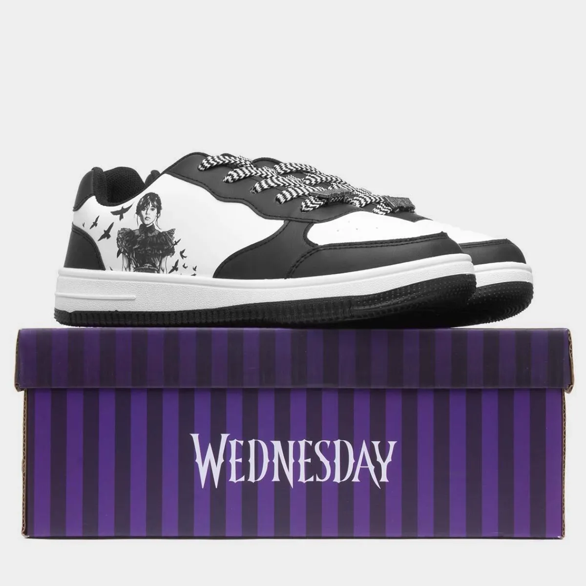 Kids Black & White Casual Shoe*Wednesday Outlet