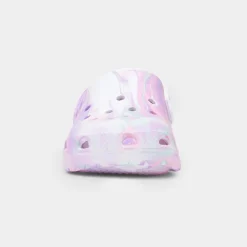 Whitby Girls White Multi Marble EVA Clog*shoezone Clearance