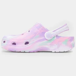 Whitby Girls White Multi Marble EVA Clog*shoezone Clearance
