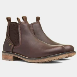 Hill Mens Brown Leather Chelsea Boot*Wrangler Best