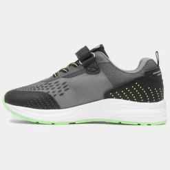 Adriatic Kids Black Easy Fasten Trainer*XL Hot