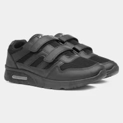 Aragon Mens Black Easy Fasten Trainer*XL Online