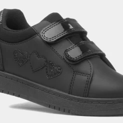 Baleraric Kids Black Easy Fasten Trainer*XL Fashion