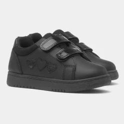 Baleraric Kids Black Easy Fasten Trainer*XL Fashion