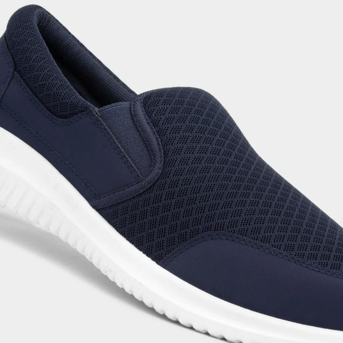 Barney Mens Mesh Slip On Casual Trainer*XL Sale