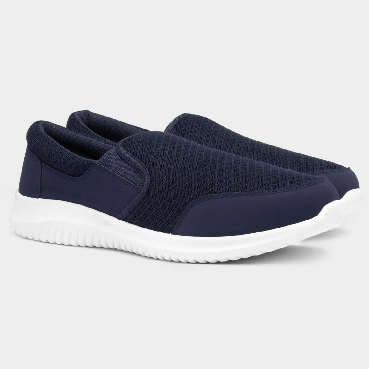 Barney Mens Mesh Slip On Casual Trainer*XL Sale