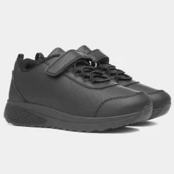 Carsington Kids Black Easy Fasten Trainer*XL Outlet