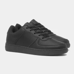 Eagley Womens Black Lace Up Trainer*XL Hot