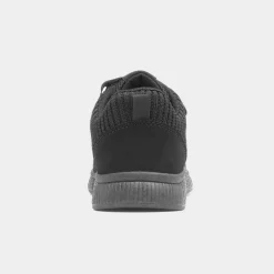 Eden Kids Black Mesh Easy Fasten Trainer*XL Clearance