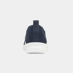 Elijah Mens Navy Slip On Canvas Shoe*XL Sale