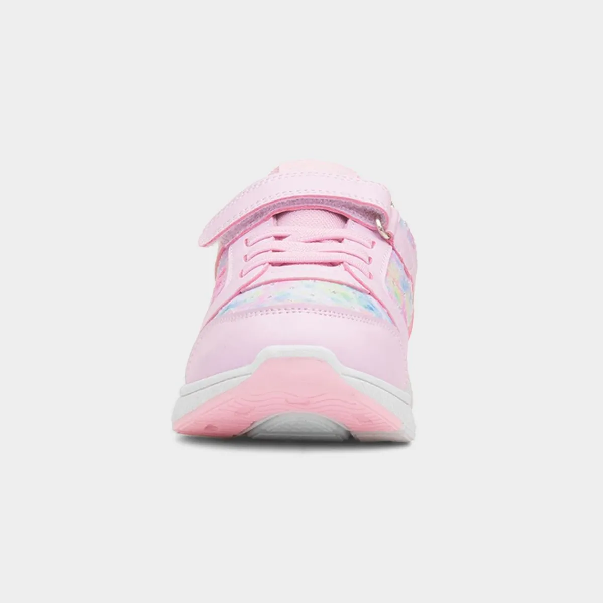 Fowey Kids Pink Easy Fasten Trainer*XL Clearance