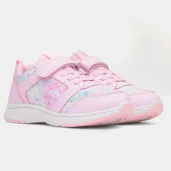 Fowey Kids Pink Easy Fasten Trainer*XL Clearance