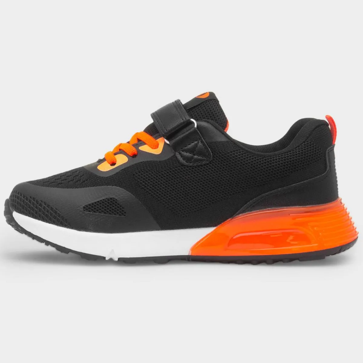 Gambia Kids & Orange Easy Fasten Trainer*XL Fashion
