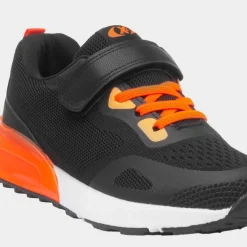 Gambia Kids & Orange Easy Fasten Trainer*XL Fashion