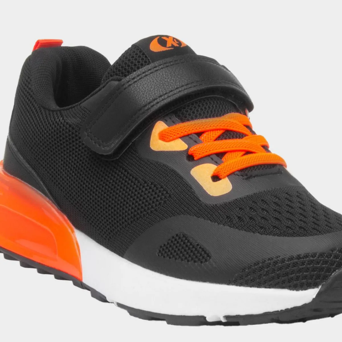 Gambia Kids & Orange Easy Fasten Trainer*XL Fashion