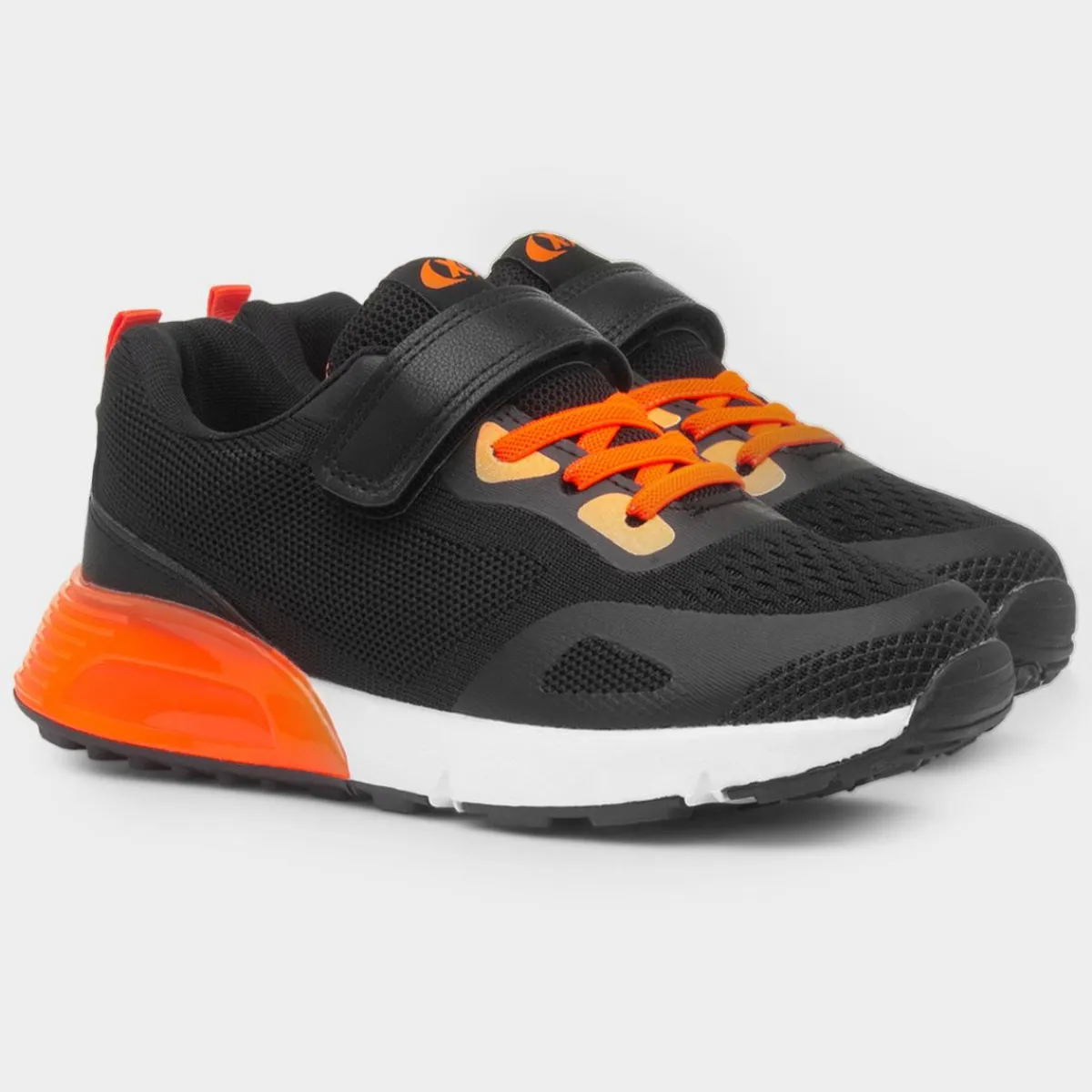 Gambia Kids & Orange Easy Fasten Trainer*XL Fashion