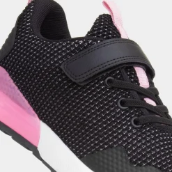 Glenrock Kids Black & Pink Easy Fasten Trainer*XL Best