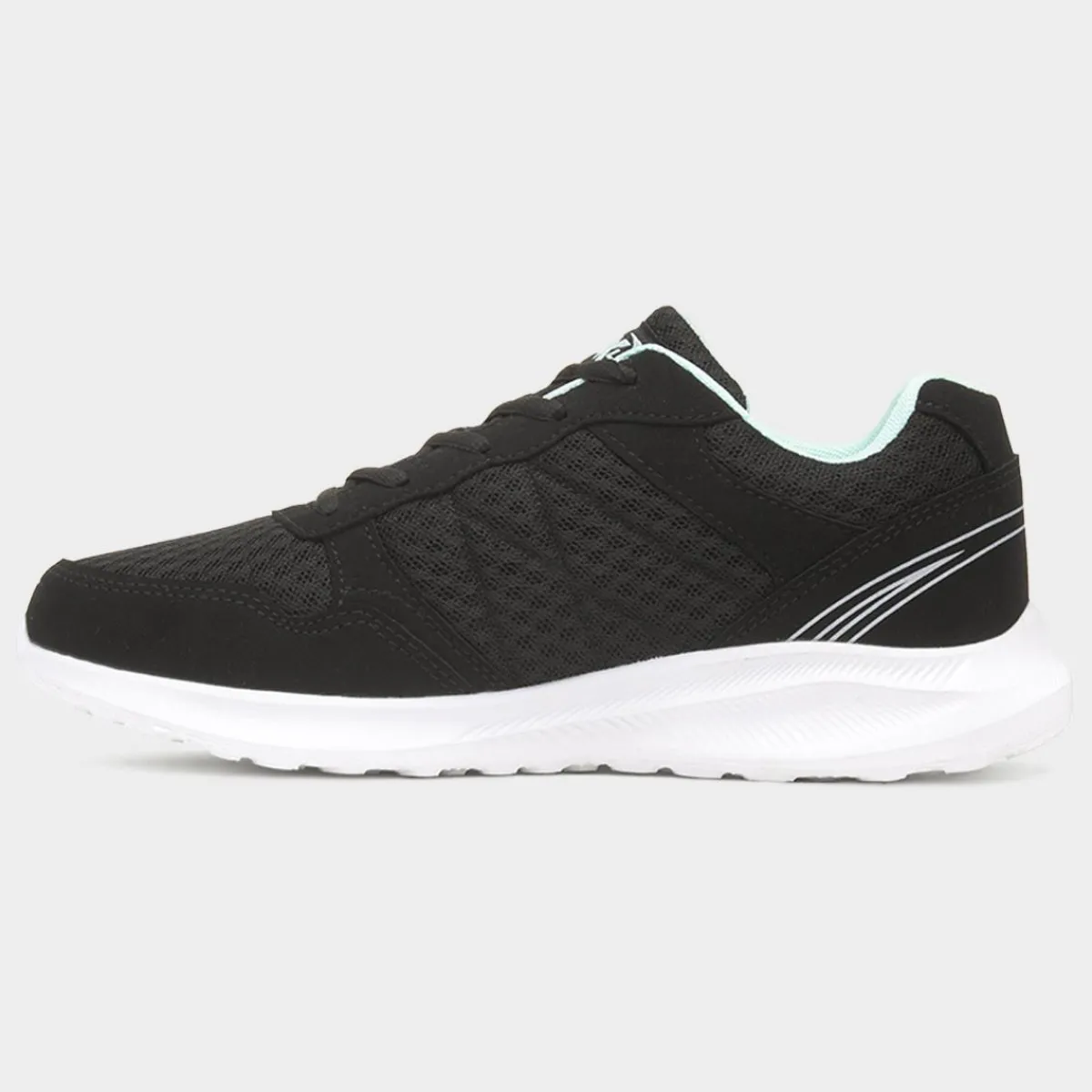 Mawson Womens Black Lace Up Trainer*XL Online