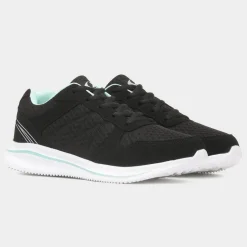 Mawson Womens Black Lace Up Trainer*XL Online
