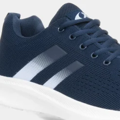 Rhine Mens Navy Lace Up Trainer*XL Fashion
